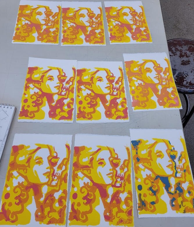 memento, screenprint